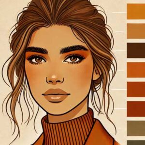 Typ urody Ciepła Jesień kolory